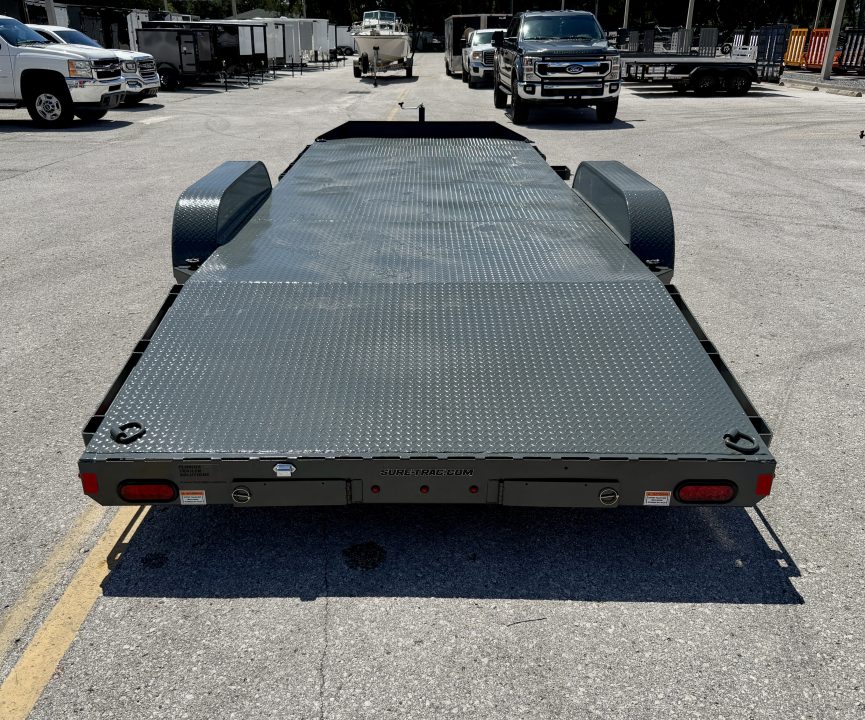 New 2027 Sure-Trac 7x20(16+4) 10k Steel Deck Car Hauler