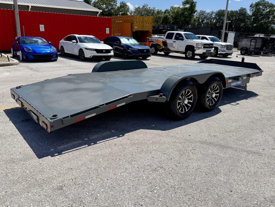 New 2027 Sure-Trac 7x20(16+4) 10k Steel Deck Car Hauler