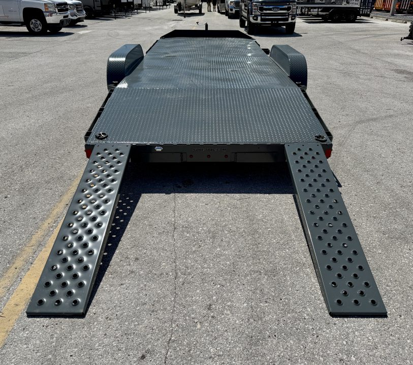 New 2027 Sure-Trac 7x20(16+4) 10k Steel Deck Car Hauler