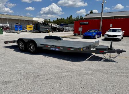 New 2027 Sure-Trac 7x20(16+4) 10k Steel Deck Car Hauler