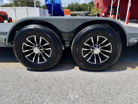 New 2027 Sure-Trac 7x20(16+4) 10k Steel Deck Car Hauler