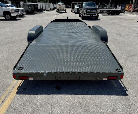 New 2027 Sure-Trac 7x20(16+4) 10k Steel Deck Car Hauler