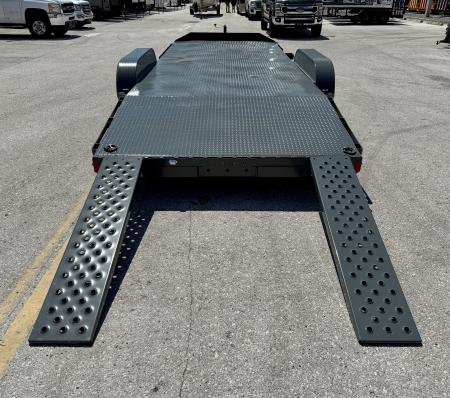New 2027 Sure-Trac 7x20(16+4) 10k Steel Deck Car Hauler