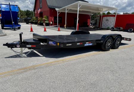 New 2027 Sure-Trac 7x20(16+4) 10k Steel Deck Car Hauler