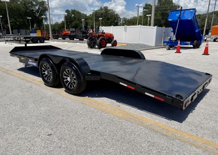 New 2027 Sure-Trac 7x20(16+4) 10k Steel Deck Car Hauler