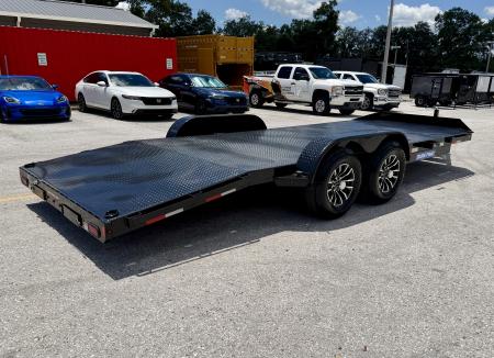New 2027 Sure-Trac 7x20(16+4) 10k Steel Deck Car Hauler