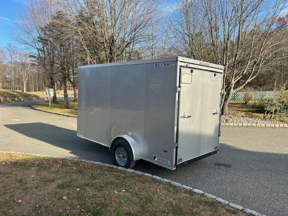 New 6X12 Enclosed Trailer, 66 interior height, ramp, side door, 2,990gvwr. #008331