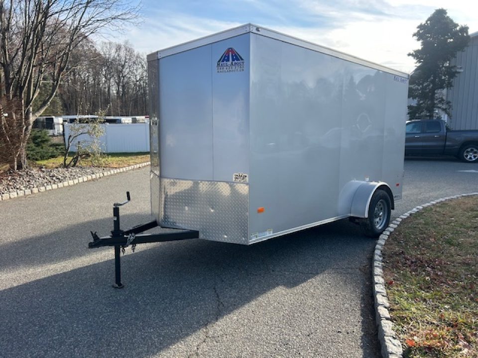New 6X12 Enclosed Trailer, 66 interior height, ramp, side door, 2,990gvwr. #008331