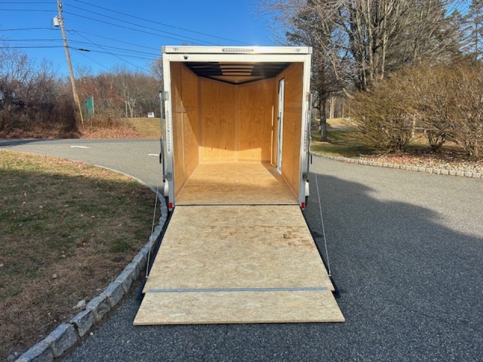 New 6X12 Enclosed Trailer, 66 interior height, ramp, side door, 2,990gvwr. #008331
