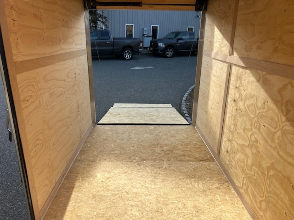New 6X12 Enclosed Trailer, 66 interior height, ramp, side door, 2,990gvwr. #008331