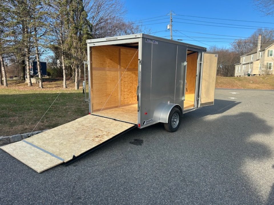 New 6X12 Enclosed Trailer, 66 interior height, ramp, side door, 2,990gvwr. #008331