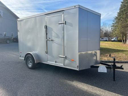 New 6X12 Enclosed Trailer, 66 interior height, ramp, side door, 2,990gvwr. #008331