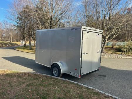 New 6X12 Enclosed Trailer, 66 interior height, ramp, side door, 2,990gvwr. #008331