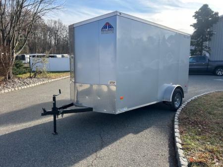 New 6X12 Enclosed Trailer, 66 interior height, ramp, side door, 2,990gvwr. #008331