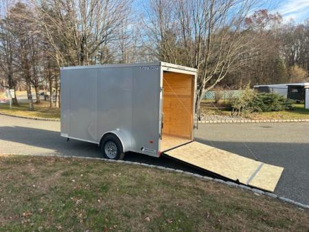 New 6X12 Enclosed Trailer, 66 interior height, ramp, side door, 2,990gvwr. #008331