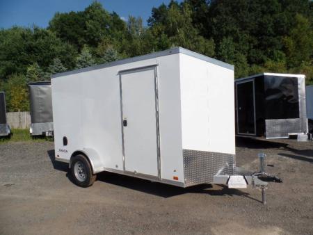 New 6X12 Enclosed Trailers, ATC Aluminum Frame 6 6 interior height, ID#231489 White,  #232422 Black