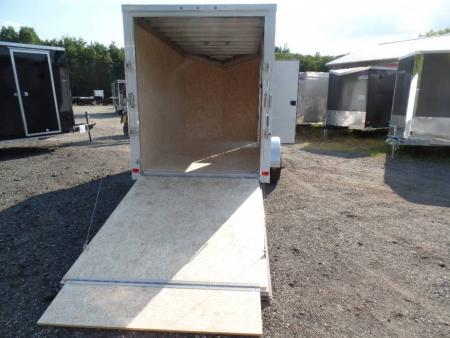 New 6X12 Enclosed Trailers, ATC Aluminum Frame 6 6 interior height, ID#231489 White,  #232422 Black