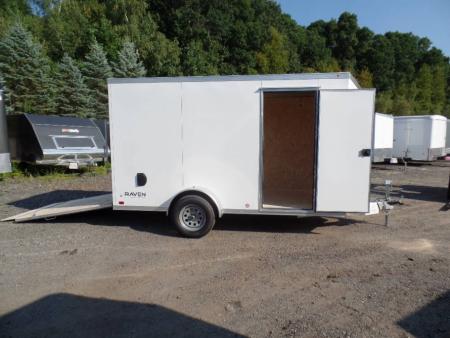 New 6X12 Enclosed Trailers, ATC Aluminum Frame 6 6 interior height, ID#231489 White,  #232422 Black