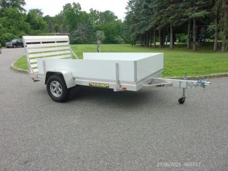 New 2025 Aluma CLOSEOUT! ALUMA-7210H-S-TG-DPS Utility Trailer