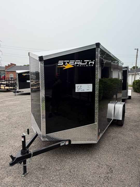 New 2026 Stealth Mustang 6 x 12 Enclosed Trailer w/ RAMP DOOR (Single) Cargo / Enclosed Trailer NEW MODEL - Screwless and Light Lid Roofing !!