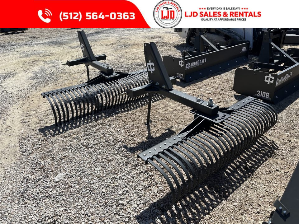 New 2026 IronCraft 5FT Landscape Rake 5105
