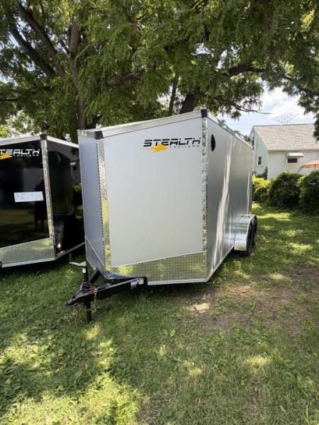 New 2026 Stealth 7 X 14 Cargo / Enclosed Trailer with Ramp Door and 6ft 6in interior Height Screwless - Light Lid Roof