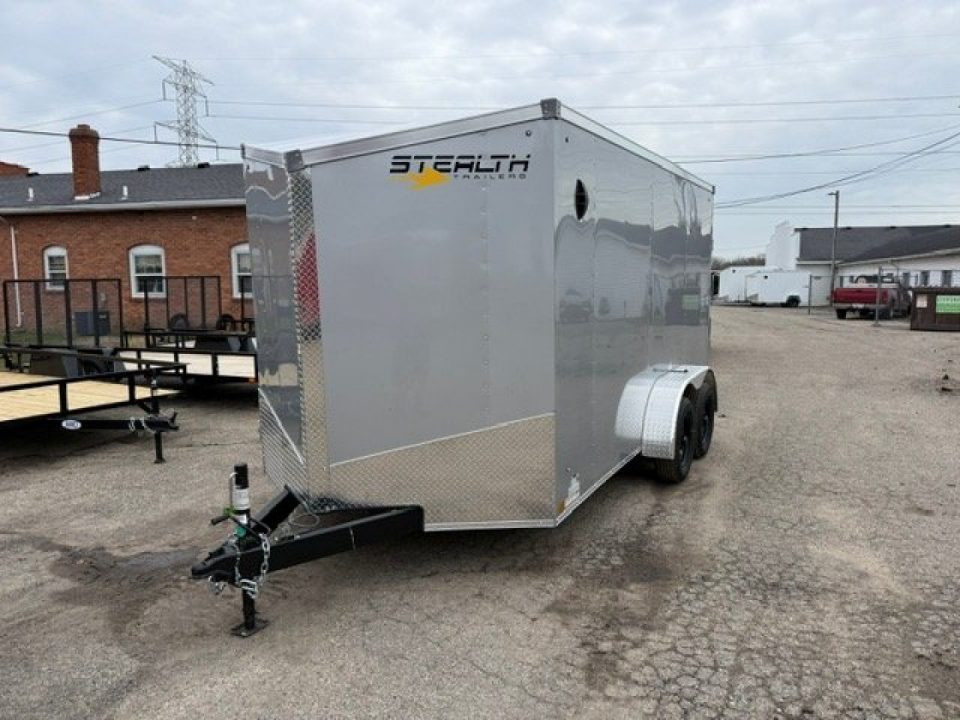 New 2026 Stealth 7 X 14 Cargo / Enclosed Trailer with Ramp and 6ft 6in interior Height LIGHT LID