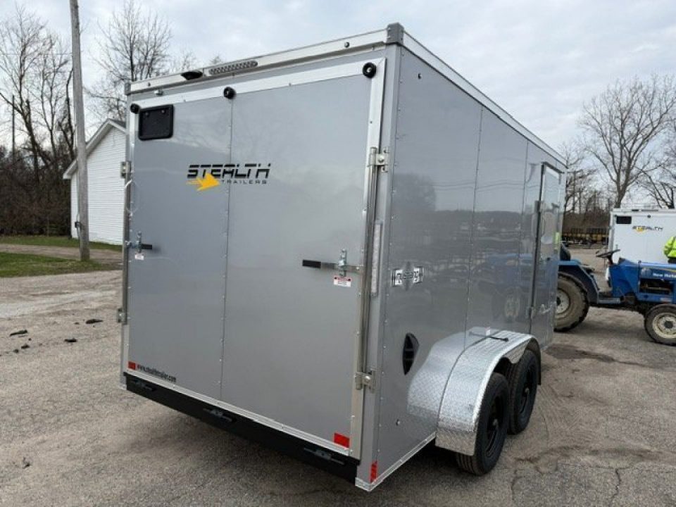 New 2026 Stealth 7 X 14 Cargo / Enclosed Trailer with Ramp and 6ft 6in interior Height LIGHT LID