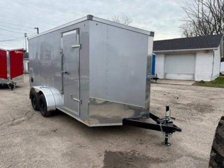 New 2026 Stealth 7 X 14 Cargo / Enclosed Trailer with Ramp and 6ft 6in interior Height LIGHT LID