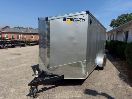 New 2026 Stealth 7 X 16 Cargo / Enclosed Trailer with Ramp Door and 6ft 6in interior Height Light Lid Roof