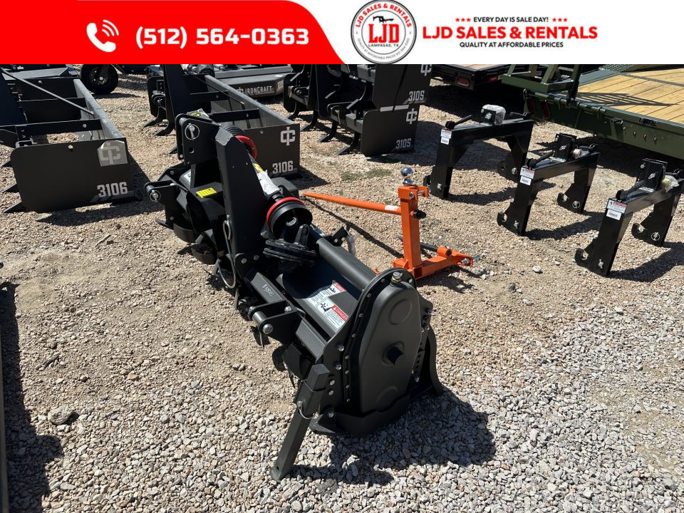 New 2026 IronCraft - 60" Medium Duty Tiller w/ Driveline Attachment