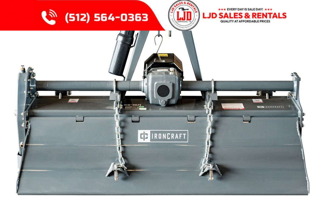 New 2026 IronCraft - 60" Medium Duty Tiller w/ Driveline Attachment