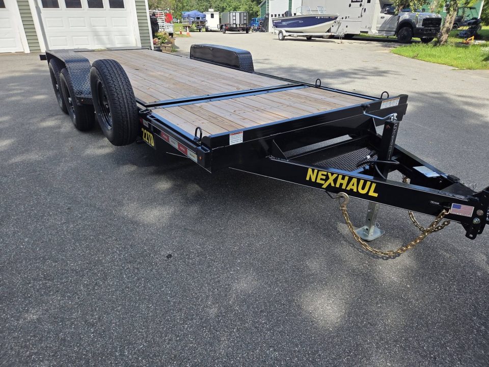 New 2026 Nexhaul 7X22 15,000LB GVWR EQUIPMENT TRAILER TILT BED Equipment Trailer