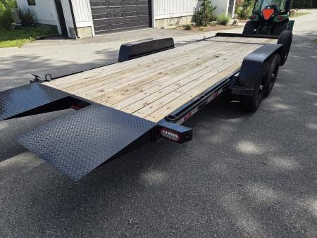 New 2026 Nexhaul 7X22 15,000LB GVWR EQUIPMENT TRAILER TILT BED Equipment Trailer