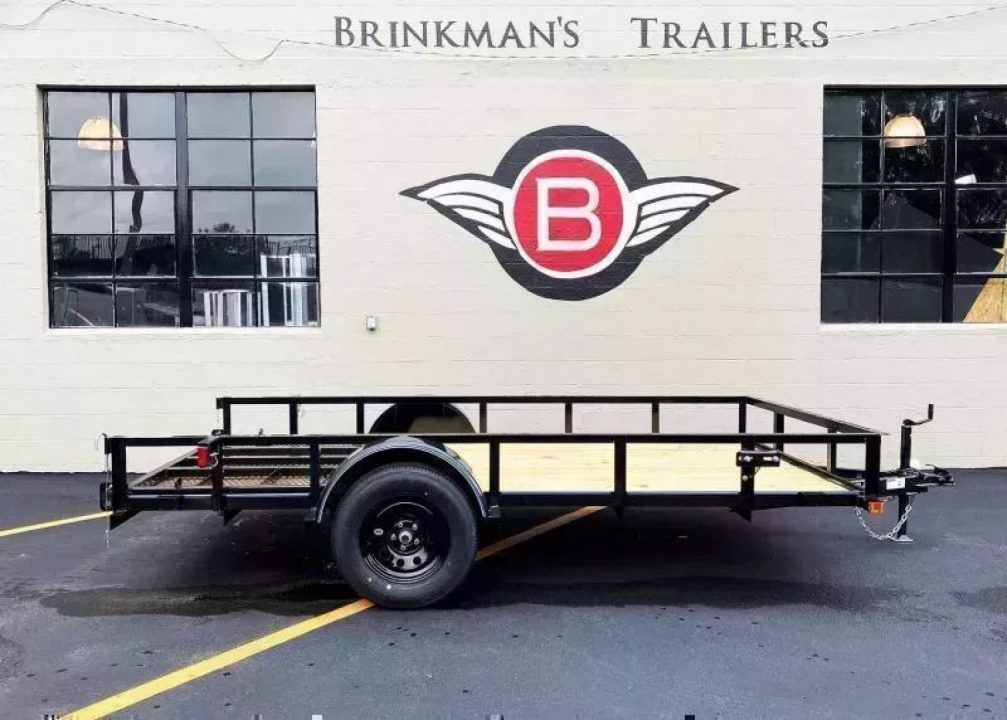 New 2026 Top Quality Top Hat 77x12 Open Utility Trailer - Rear Ramp!