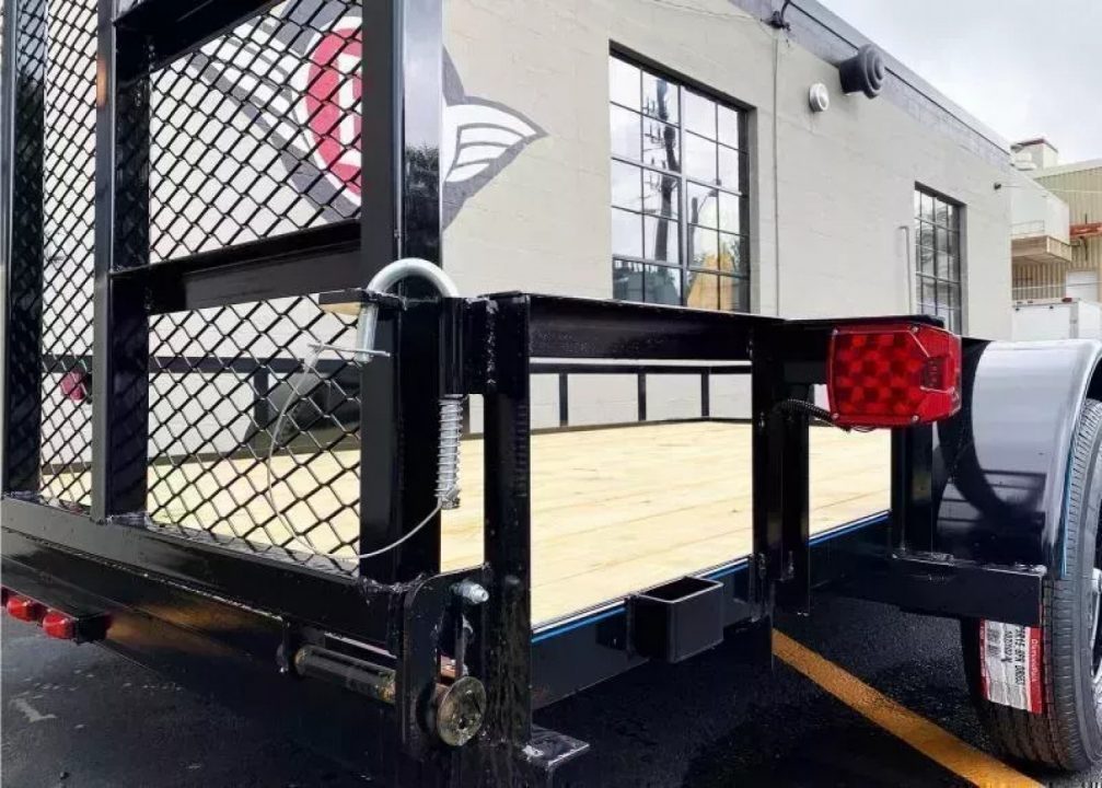 New 2026 Top Quality Top Hat 77x12 Open Utility Trailer - Rear Ramp!