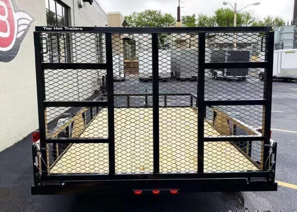 New 2026 Top Quality Top Hat 77x12 Open Utility Trailer - Rear Ramp!