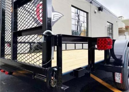 New 2026 Top Quality Top Hat 77x12 Open Utility Trailer - Rear Ramp!