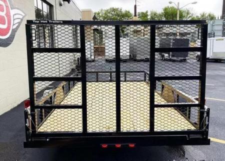 New 2026 Top Quality Top Hat 77x12 Open Utility Trailer - Rear Ramp!