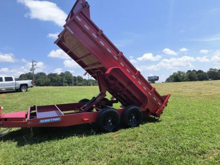 New 2027 Sure-Trac 7x14 Low Profile Scissor Lift Dump Trailer