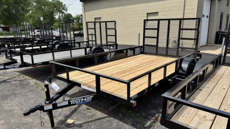 New Top Hat 77x12 Open Utility Trailer - 5200# Axle!