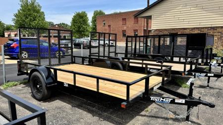New Top Hat 77x12 Open Utility Trailer - 5200# Axle!