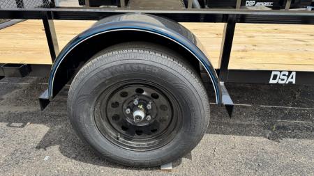 New Top Hat 77x12 Open Utility Trailer - 5200# Axle!