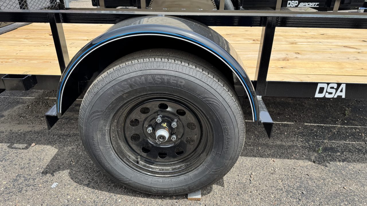 New Top Hat 77x12 Open Utility Trailer - 5200# Axle!