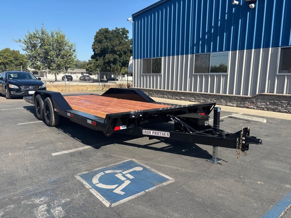 New 2026 Iron Panther Power Tilt Drive Over Fender Car Hauler 9,999 Lbs GVWR