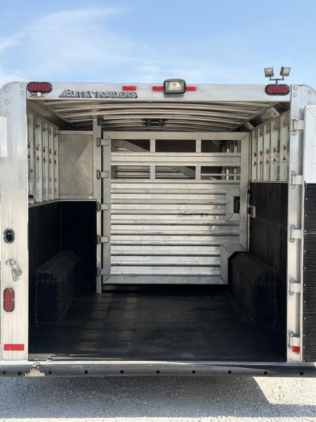 Used 2016 Elite Trailers Stock Combo Gooseneck Horse Trailer