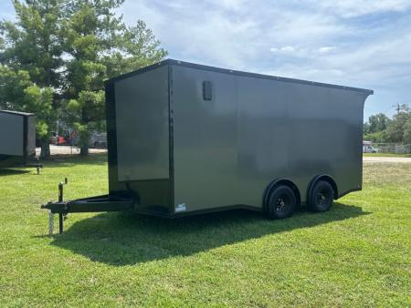 New 2027 8.5x16 Car Hauler-5200 Torsions- Charcoal-poly- Enclosed Car Hauler