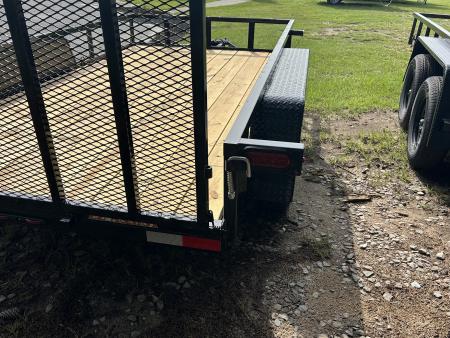 New 2027 Down 2 Earth 76x12 Utility Trailer, Tubing Top Rail, Tubing Spring Assisted Ramp Gate , Brakes on Both Axles