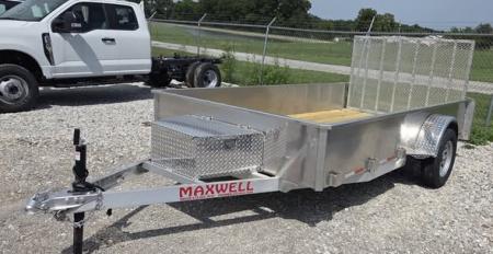 New 2027 Maxwell 12' Aluminum Solid Side Utility Trailer
