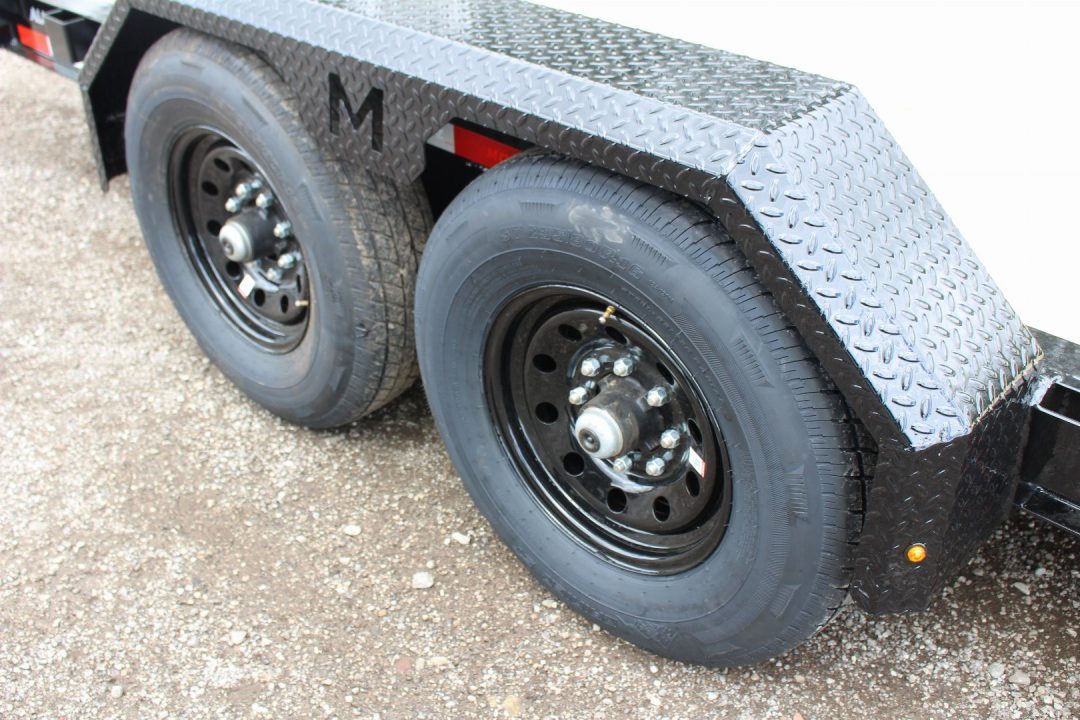 New 2027 Moritz ELBH 7' x 18' Low Pro - Aluminum Ramps - Equipment Trailer - 14000# GVW